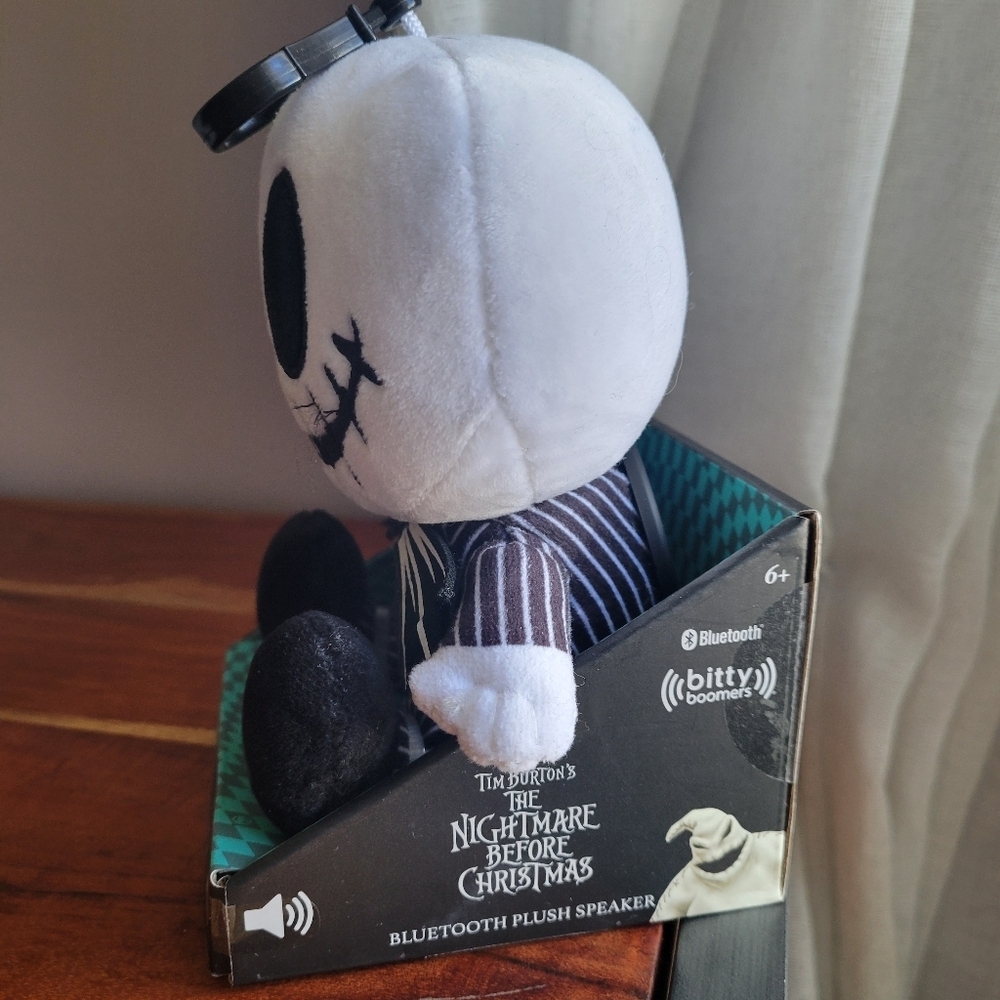 Bitty Boomers Disney Jack Skelington Plush Bluetooth Speaker New in Box - Picture 2 of 7